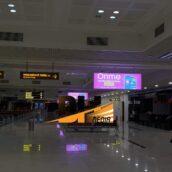 Biển vẫy sảnh sân bay Nội bài – Công trình của Goldsun Media