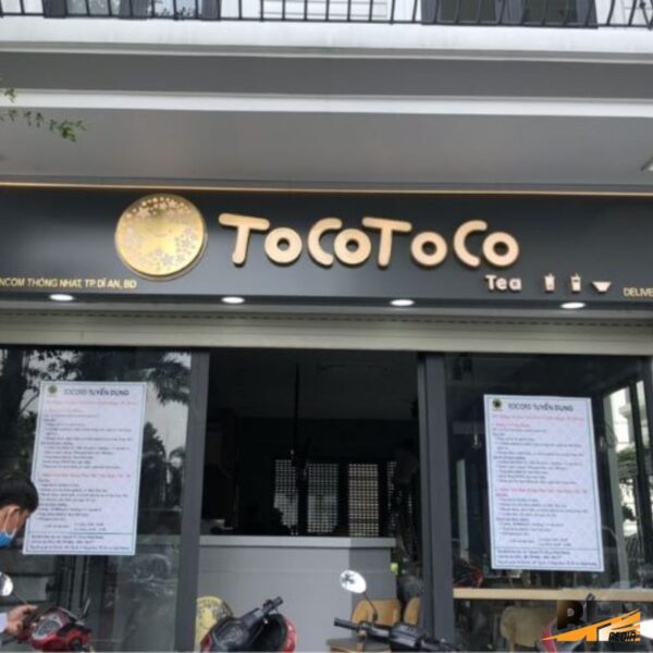 Bảng hiệu trà sữa BH23