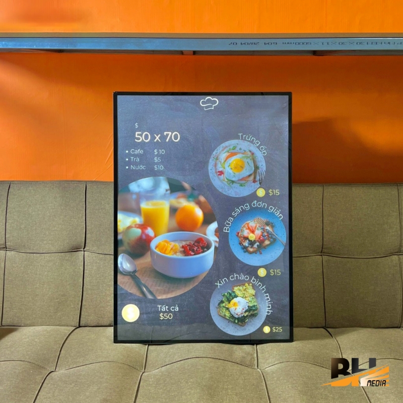 Hộp đèn Led siêu mỏng 50x70cm4